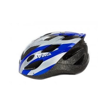 Шлем взрослый, 19 вент. отверстий, размер L(58-61), цвет белый с синим